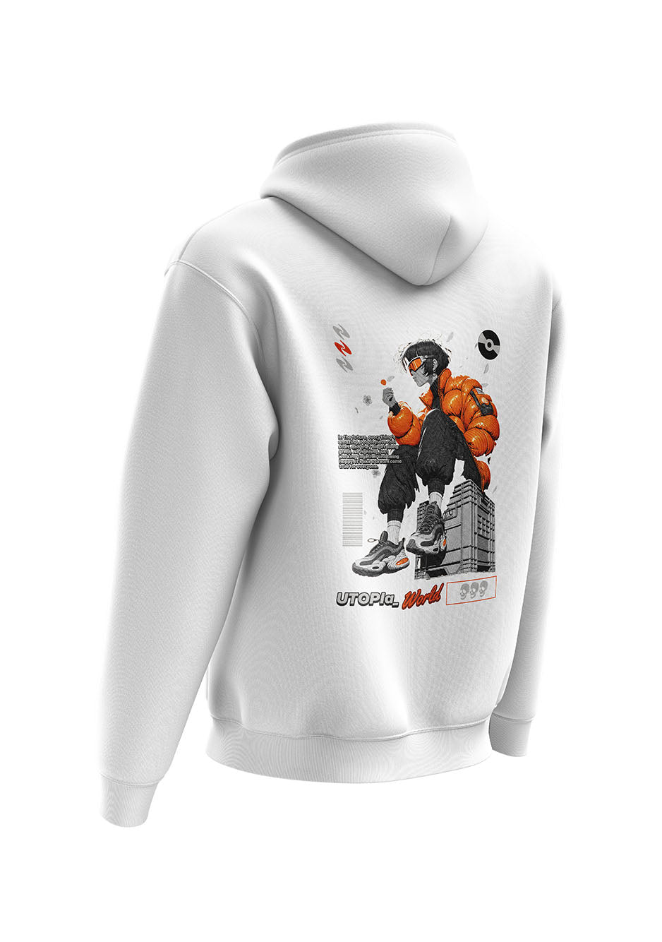 Untold Studios Street Fashion Hoodie - White