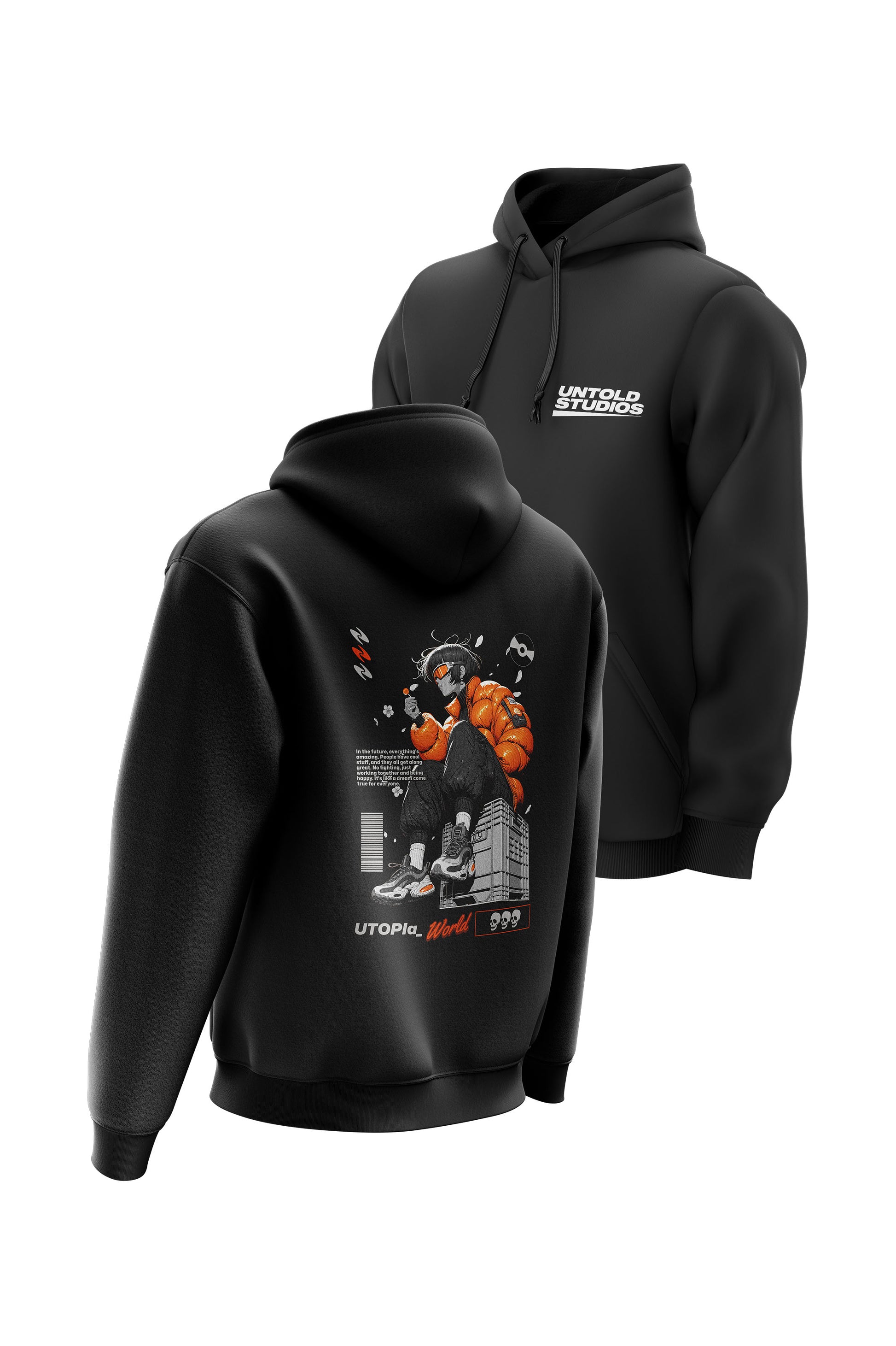 Untold Studios Street Fashion Hoodie - Black