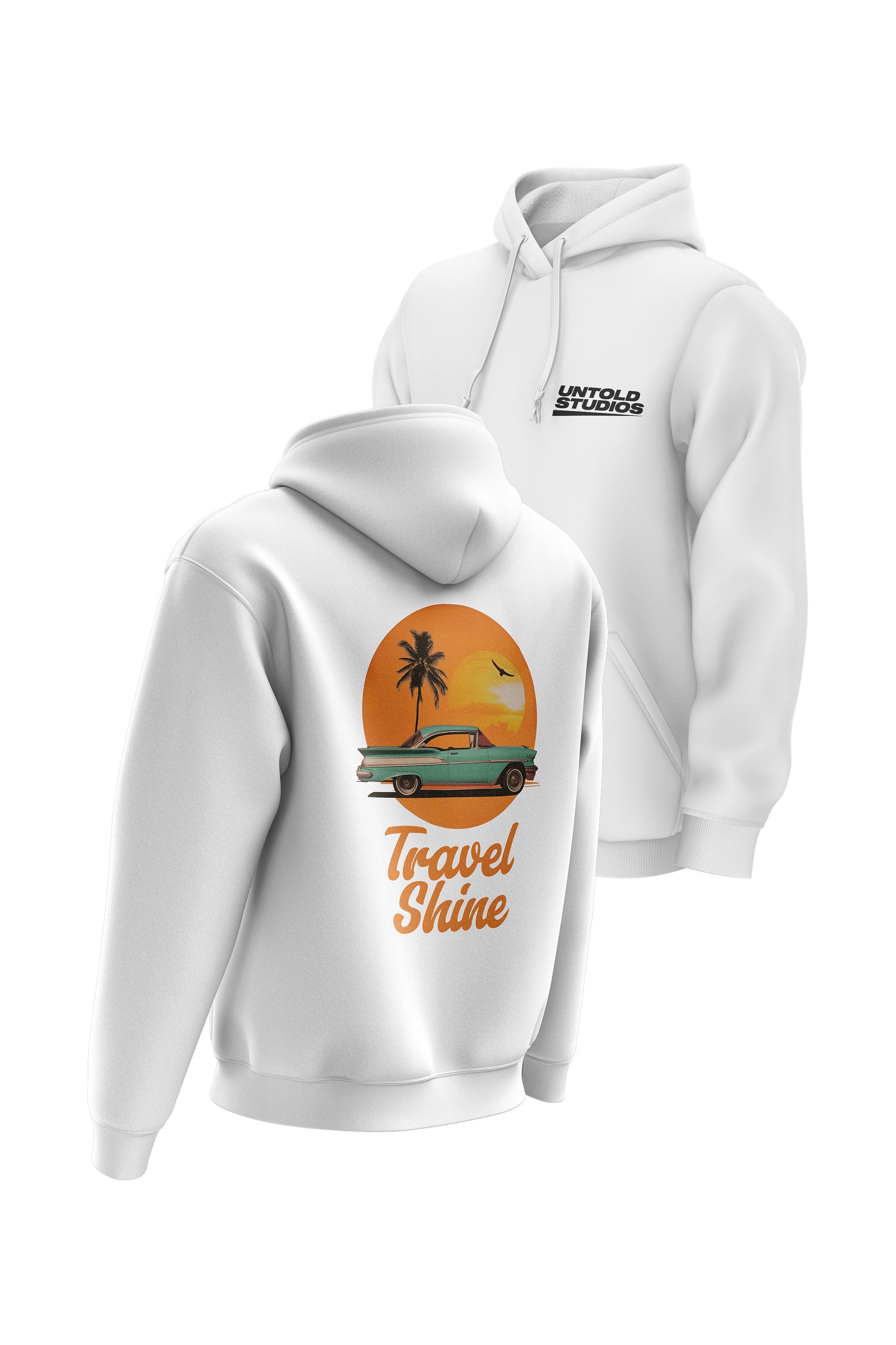 Untold Studios Summer Shine Travel Hoodie - White