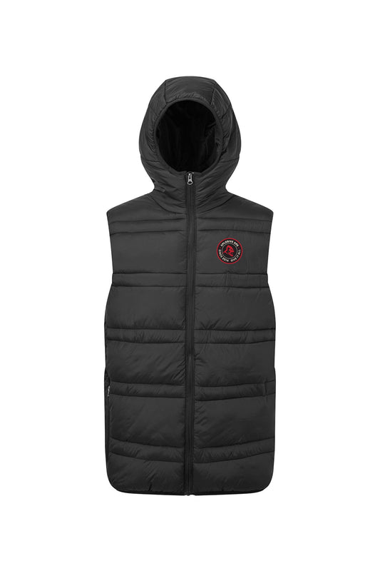 XAPE Core Issue Hooded Bodywarmer Jacket - Black