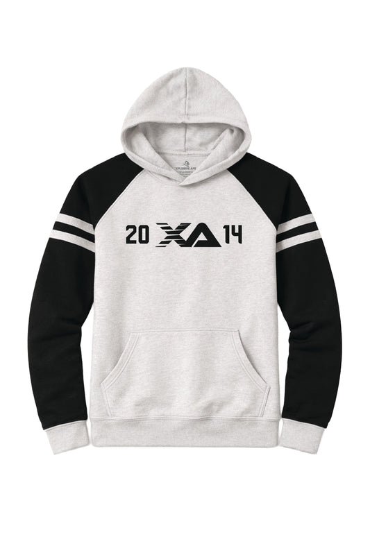 XAPE Blockline Raglan Hoodie - Oatmeal Heather/Black