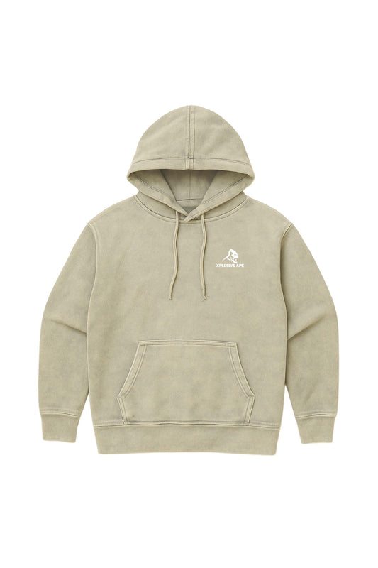 XAPE Vintage Wash String Hoodie - Stone
