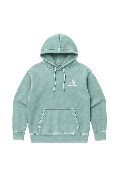 XAPE Vintage Wash String Hoodie - Sage