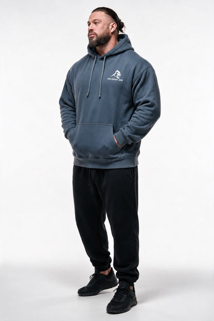 XAPE Vintage Wash String Hoodie - Navy