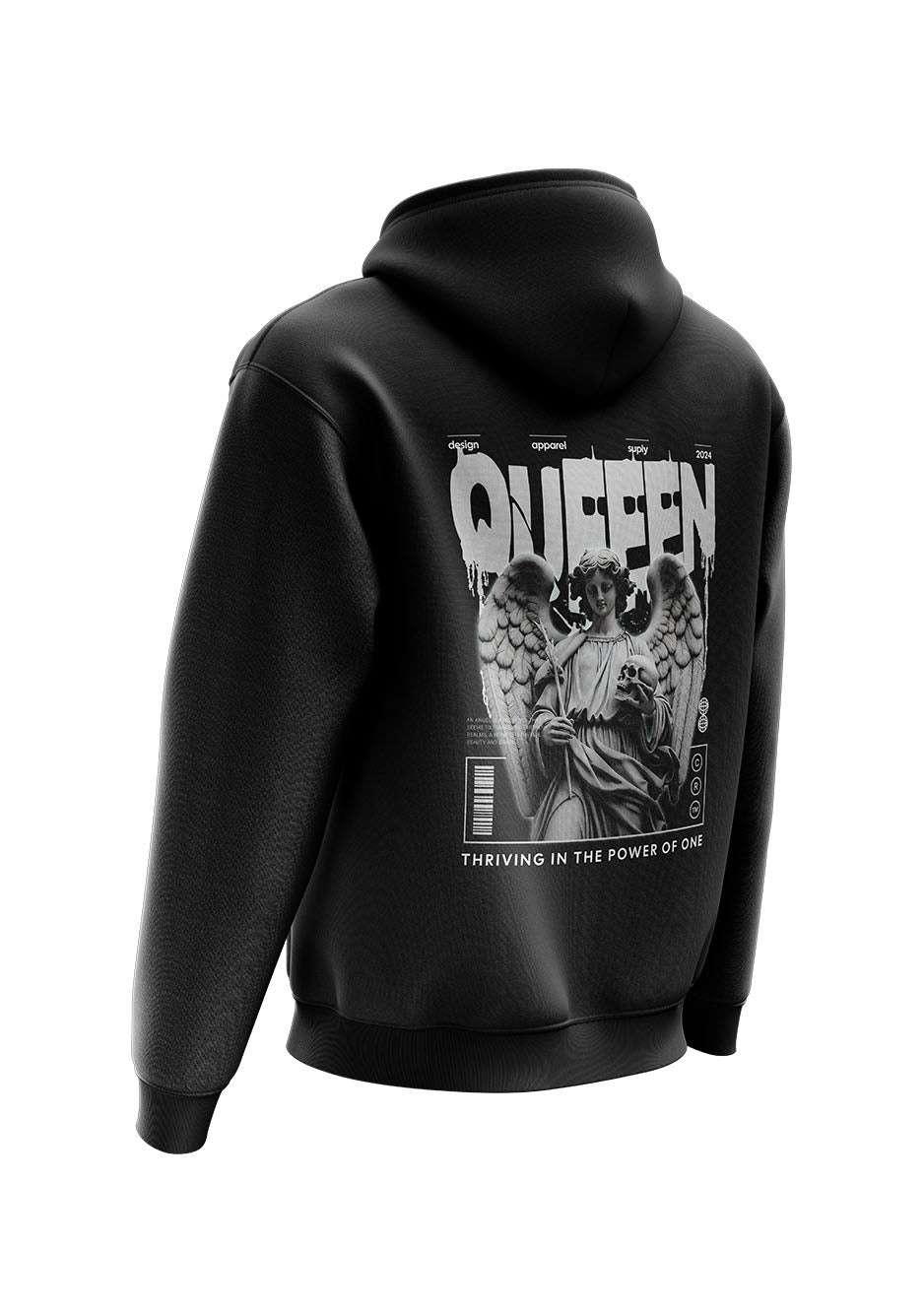 Untold Studios Winged Queen Hoodie - Black