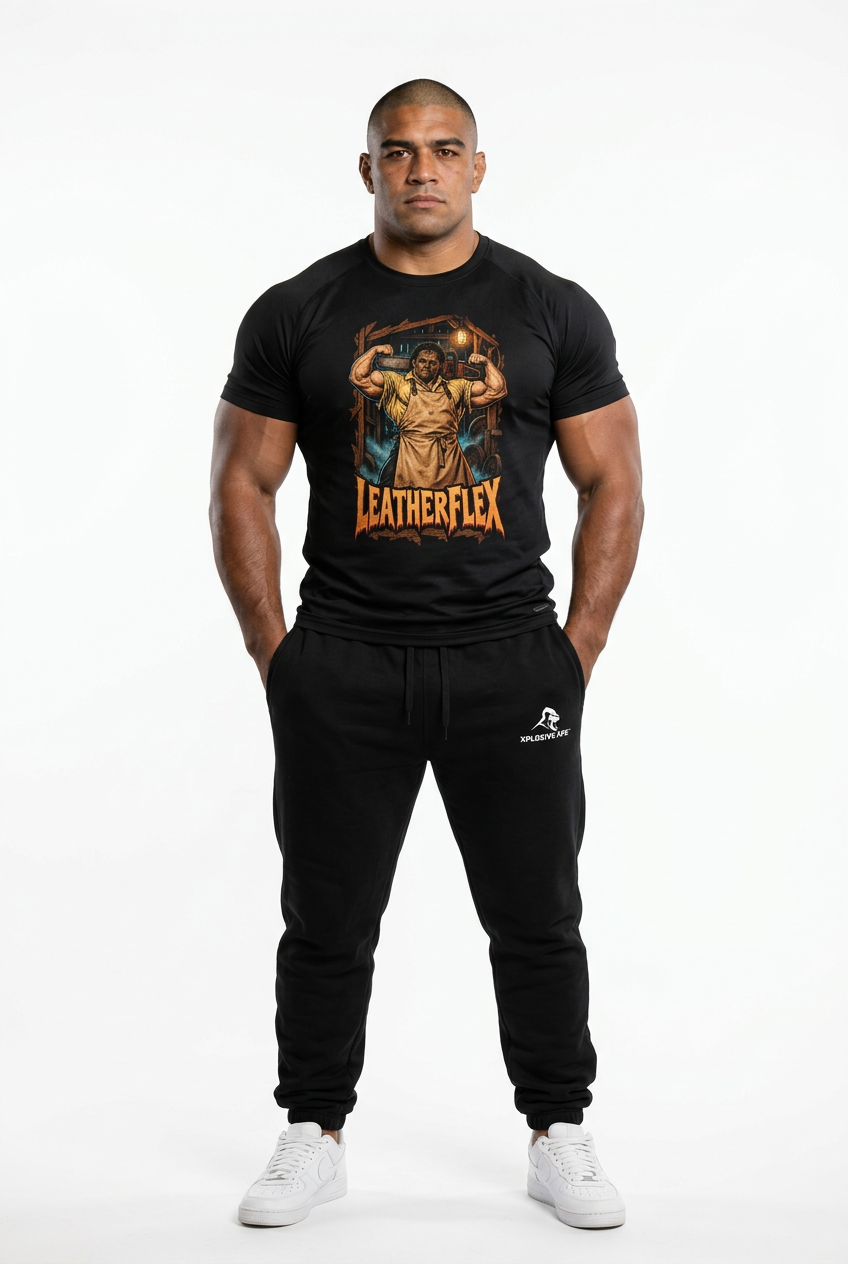 XAPE Leather Flex Tee - Black - image 2