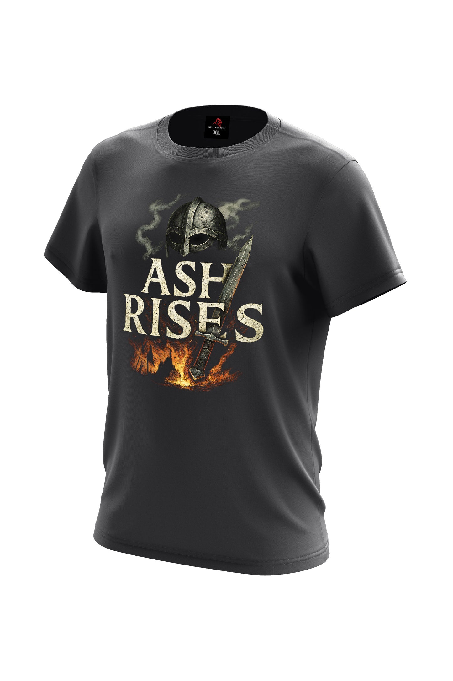 XAPE Ash Rises Tee - Charcoal