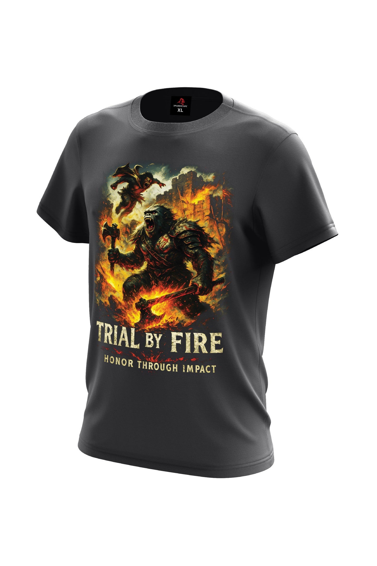 XAPE Trial By Fire V2 Tee - Charcoal