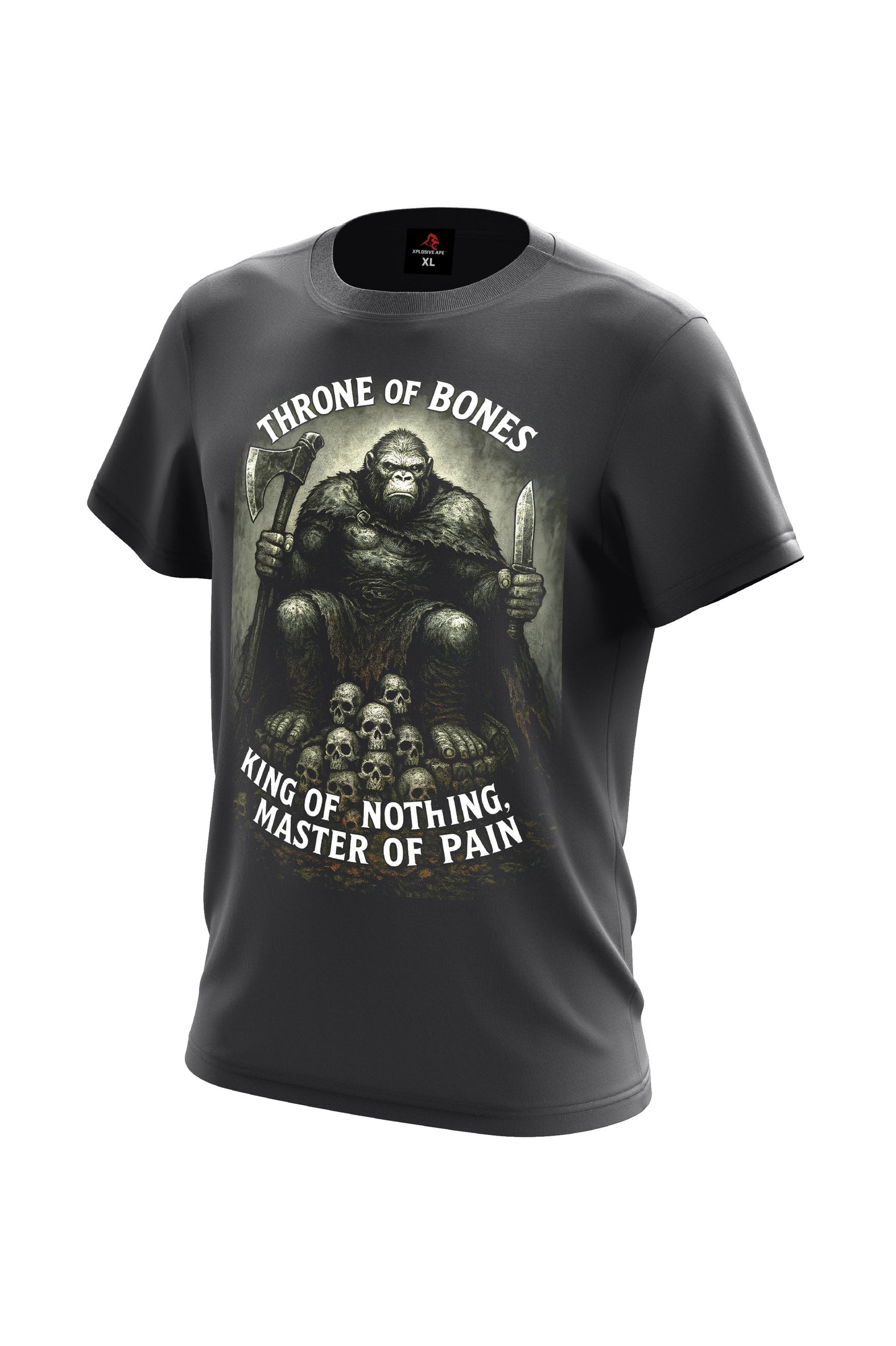 XAPE Throne of Bones Tee - Charcoal
