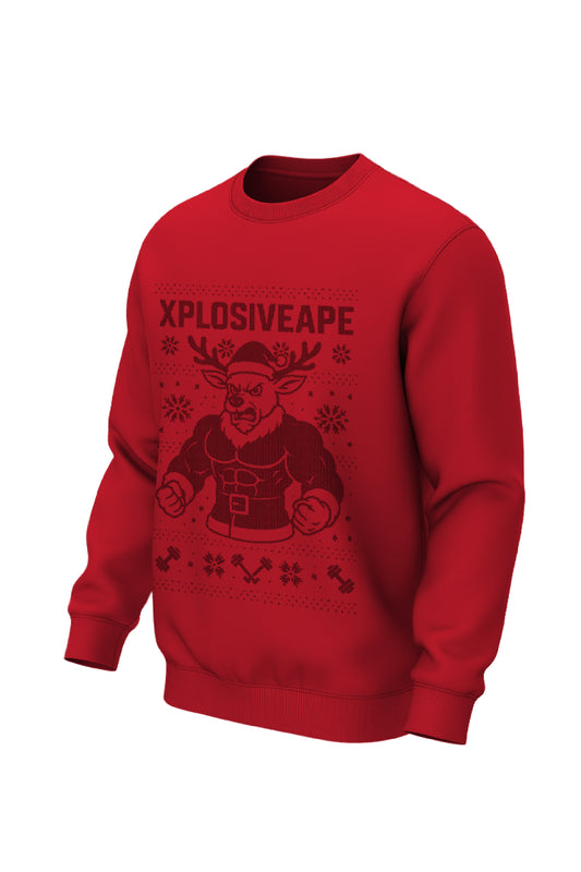 XAPE Reindeer Sweatshirt - Red