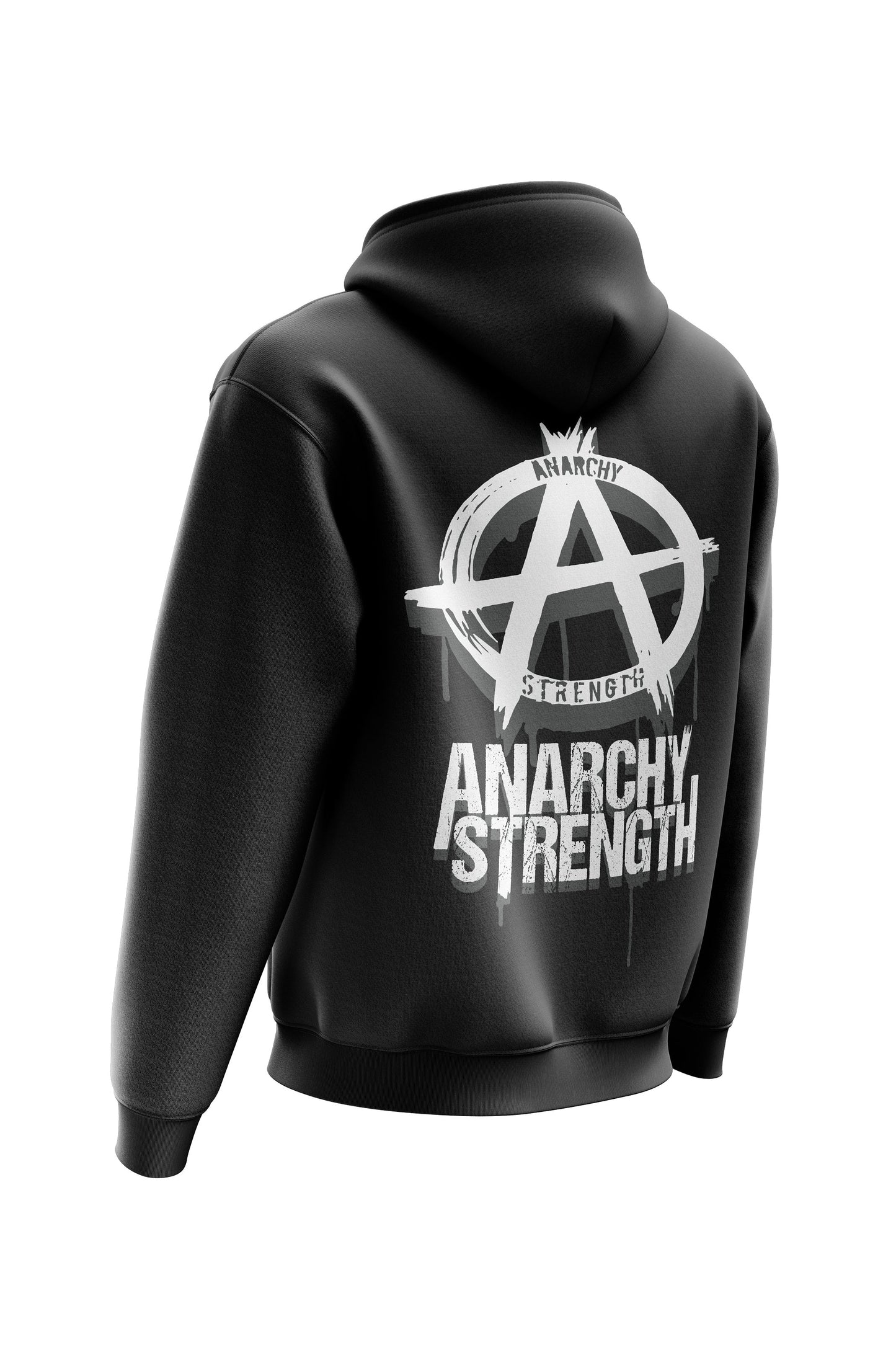 AS 'DRIPPING WITH STRENGTH' HOODIE - BLACK