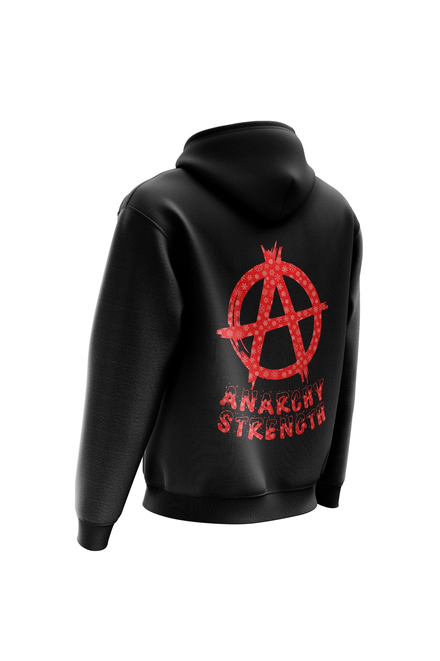 AS 'CHRISTMAS SNOW' HOODIE - BLACK