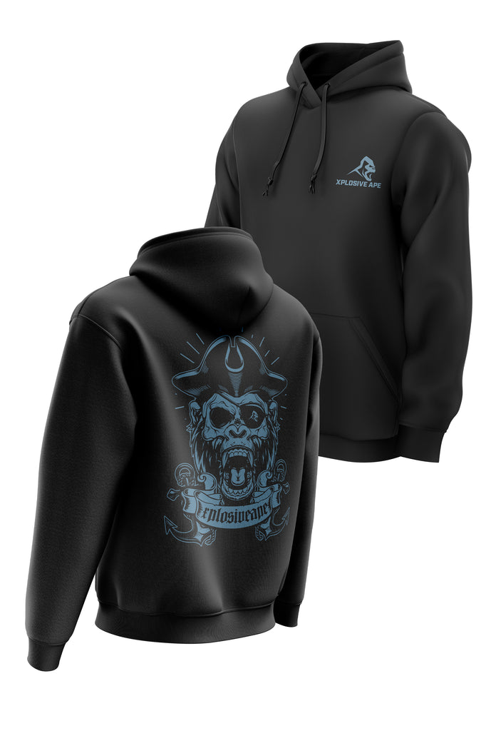 XAPE 'TORTUGA' HOODIE - BLACK