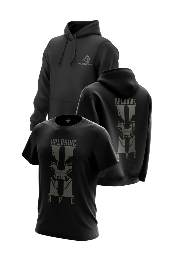 XAPE SEEKER TEE & HOODIE COMBO - BLACK